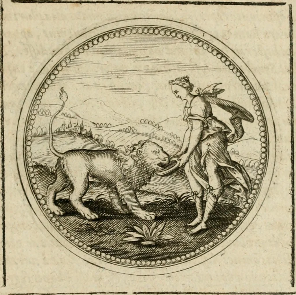 An illustration from Symboloru[m] & emblematum ex re herbaria desumtorum centuria vna[-quarta] collecta, 1654, leaf 444