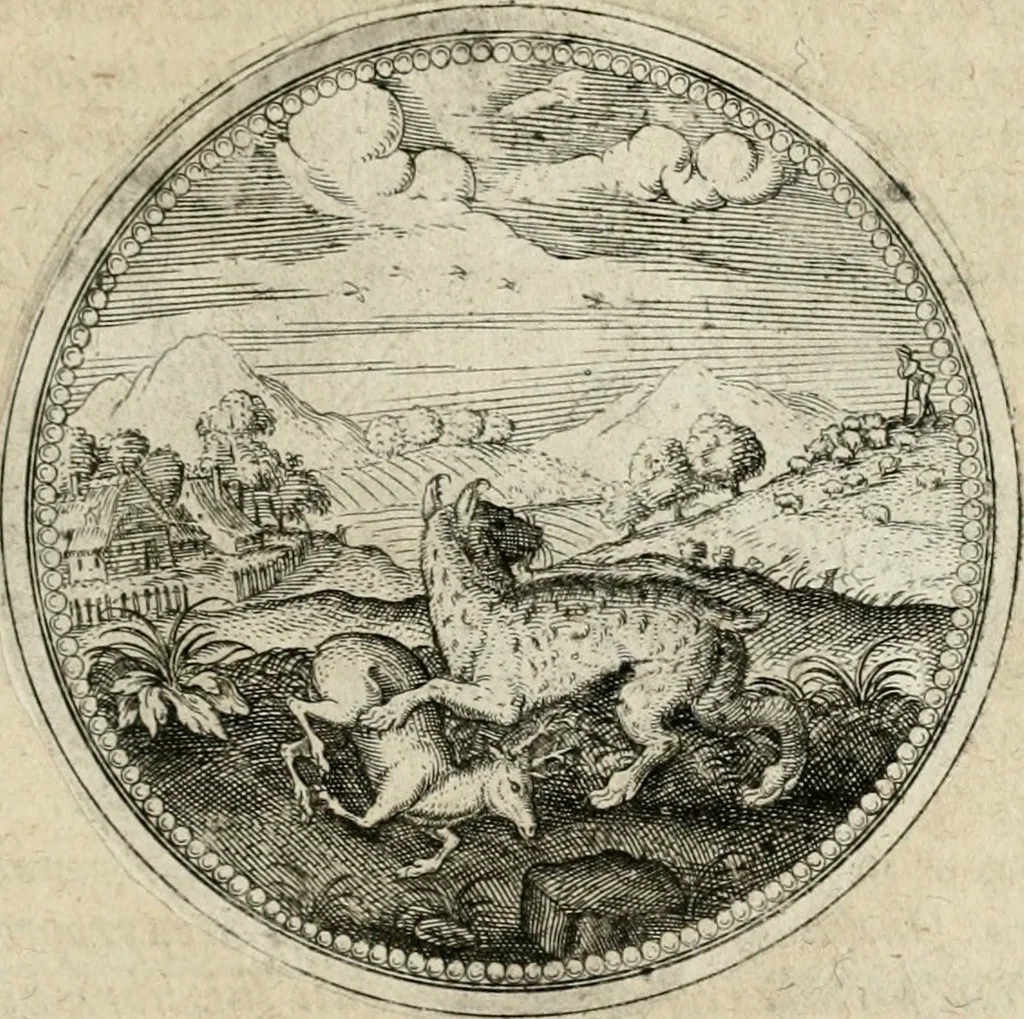 An illustration from Symboloru[m] & emblematum ex re herbaria desumtorum centuria vna[-quarta] collecta, 1654, leaf 488