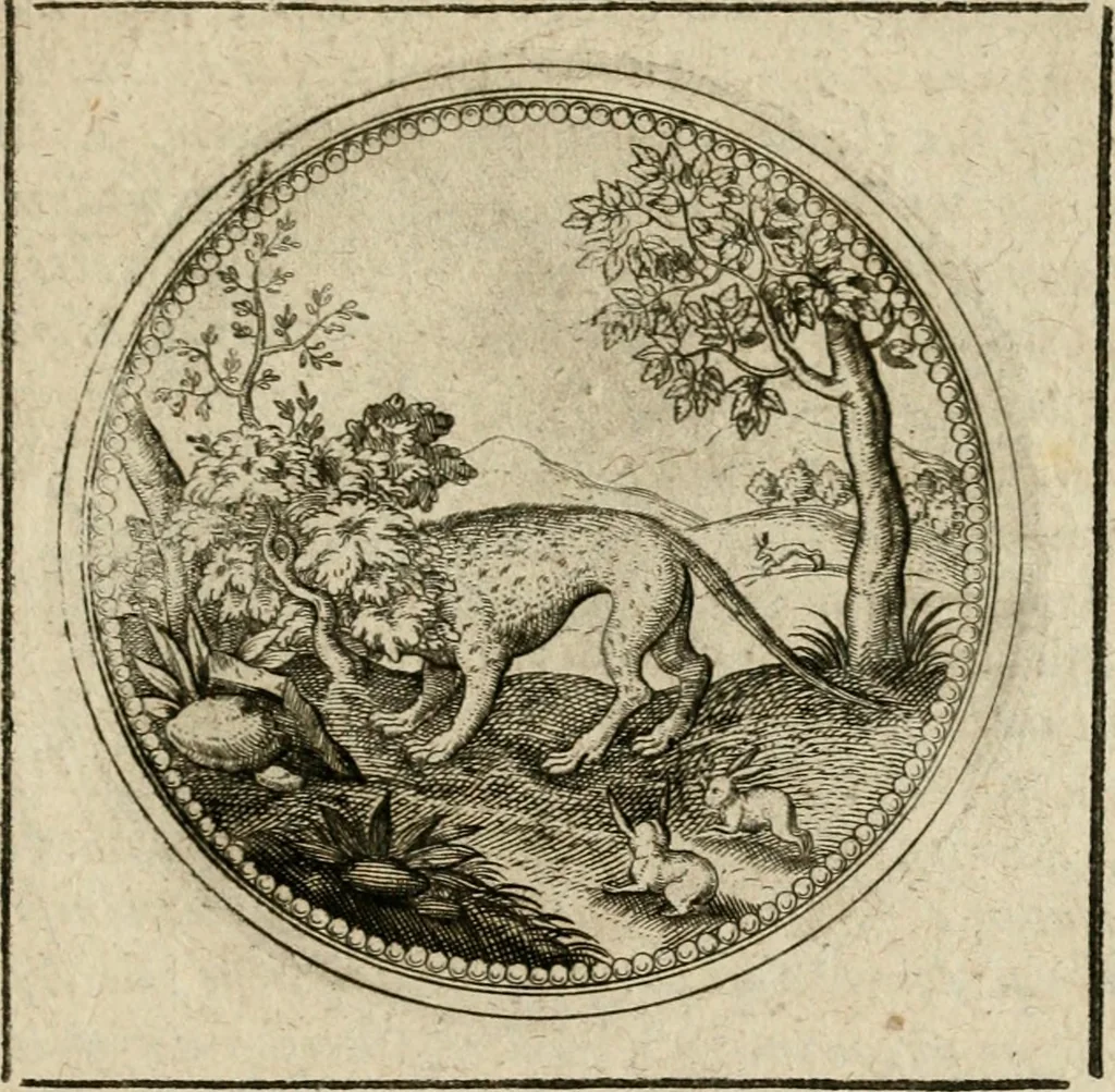 An illustration from Symboloru[m] & emblematum ex re herbaria desumtorum centuria vna[-quarta] collecta, 1654, leaf 496