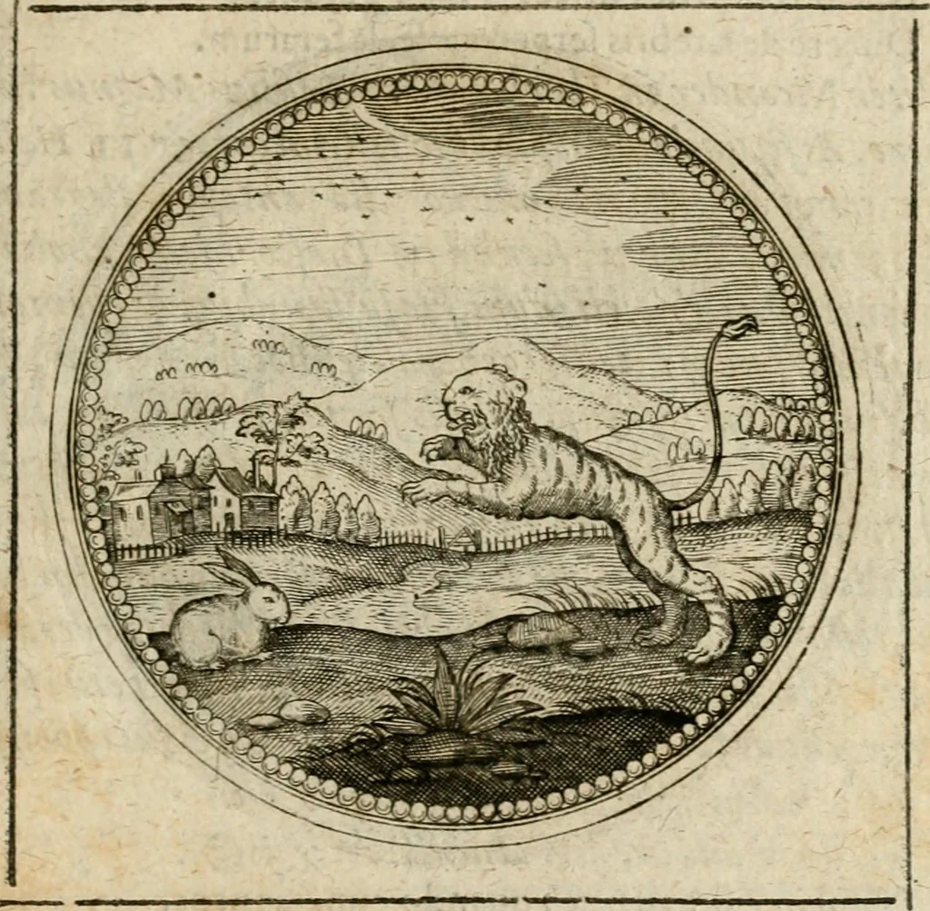 An illustration from Symboloru[m] & emblematum ex re herbaria desumtorum centuria vna[-quarta] collecta, 1654, leaf 500
