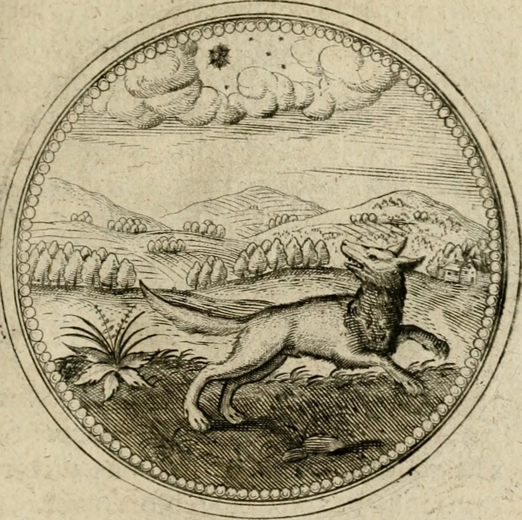An illustration from Symboloru[m] & emblematum ex re herbaria desumtorum centuria vna[-quarta] collecta, 1654, leaf 524
