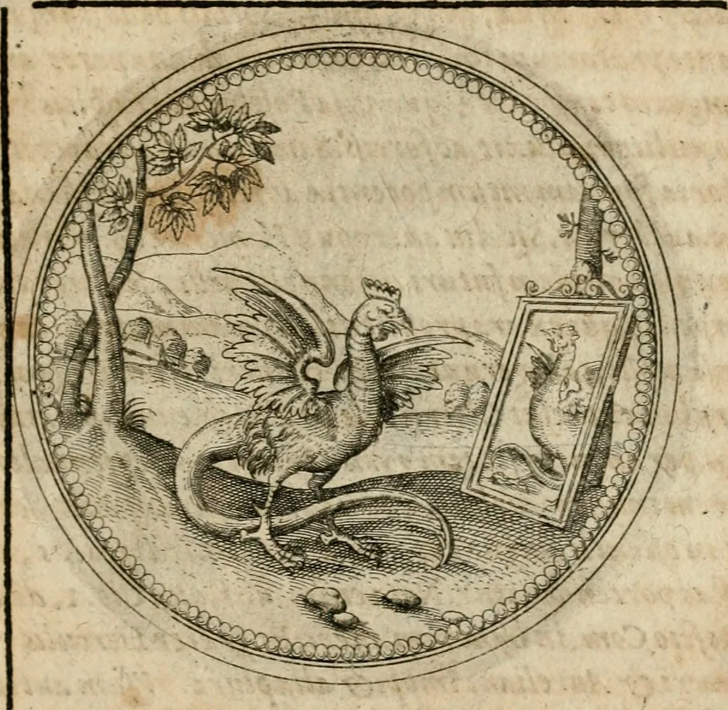An illustration from Symboloru[m] & emblematum ex re herbaria desumtorum centuria vna[-quarta] collecta, 1654, leaf 578