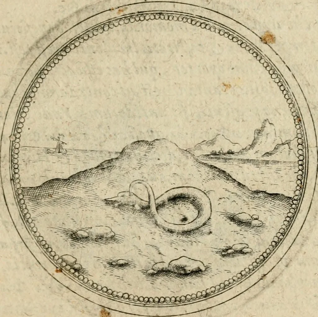 An illustration from Symboloru[m] & emblematum ex re herbaria desumtorum centuria vna[-quarta] collecta, 1654, leaf 590