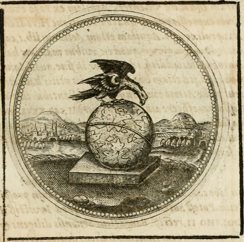 An illustration from Symboloru[m] & emblematum ex re herbaria desumtorum centuria vna[-quarta] collecta, 1654, leaf 630