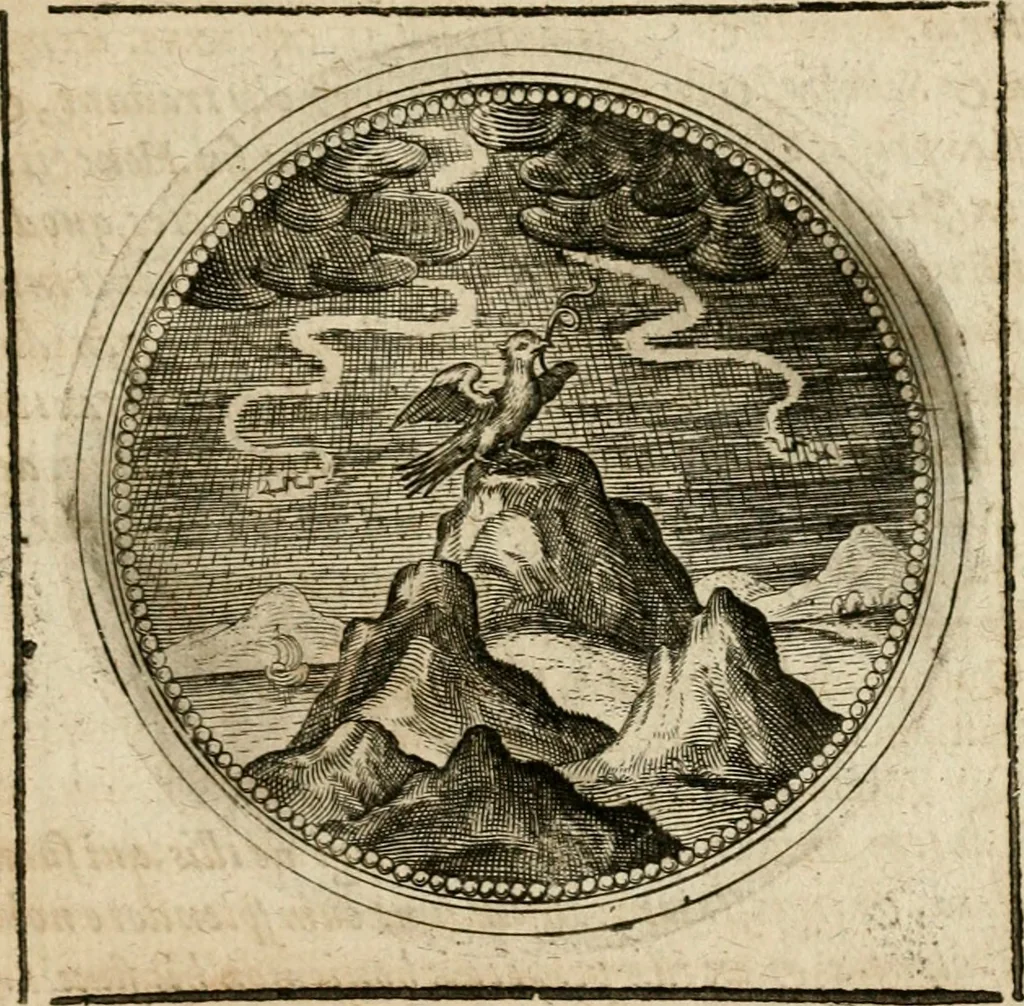 An illustration from Symboloru[m] & emblematum ex re herbaria desumtorum centuria vna[-quarta] collecta, 1654, leaf 642
