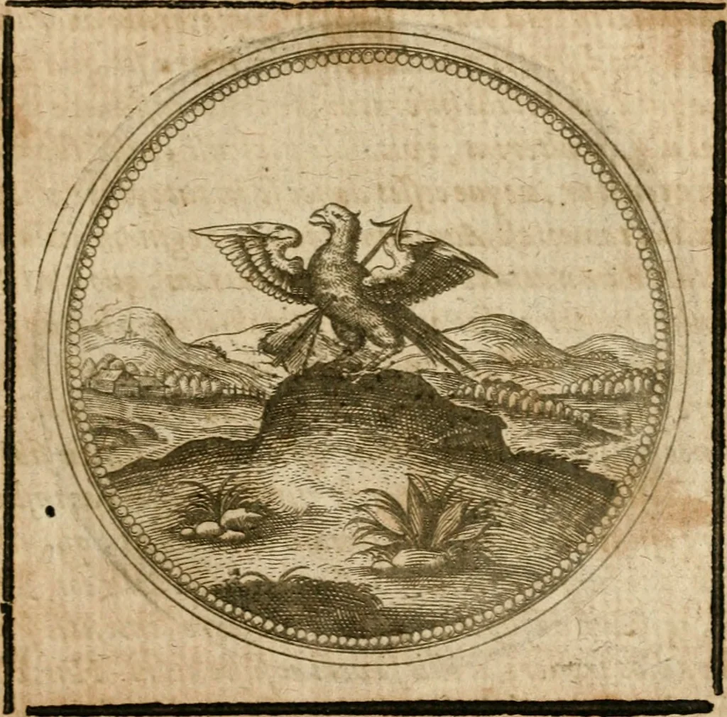 An illustration from Symboloru[m] & emblematum ex re herbaria desumtorum centuria vna[-quarta] collecta, 1654, leaf 652