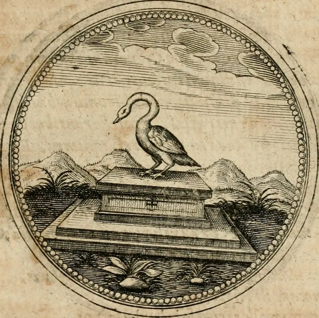 An illustration from Symboloru[m] & emblematum ex re herbaria desumtorum centuria vna[-quarta] collecta, 1654, leaf 672