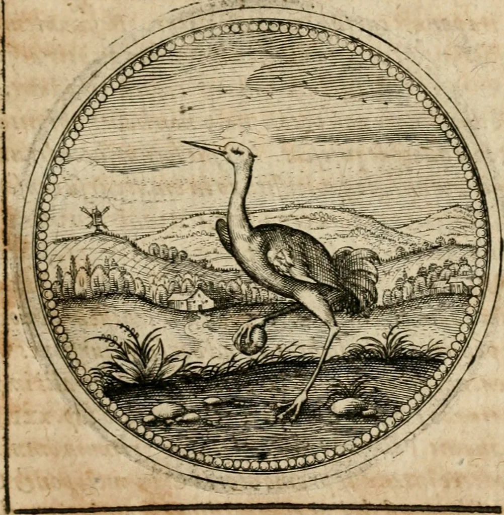 An illustration from Symboloru[m] & emblematum ex re herbaria desumtorum centuria vna[-quarta] collecta, 1654, leaf 680