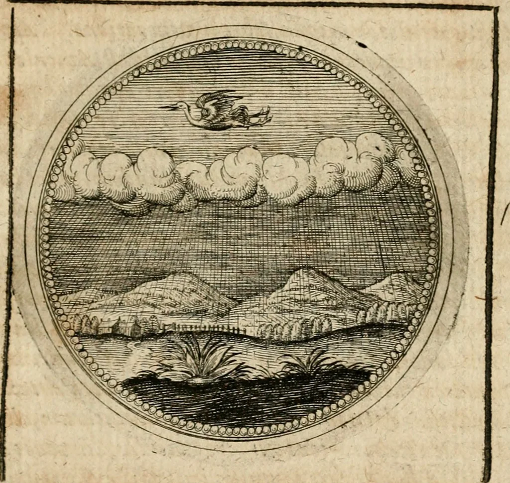 An illustration from Symboloru[m] & emblematum ex re herbaria desumtorum centuria vna[-quarta] collecta, 1654, leaf 710