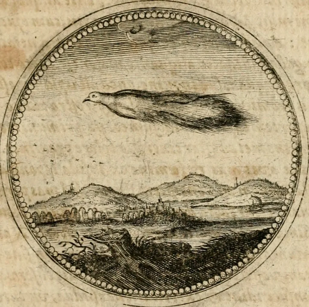 An illustration from Symboloru[m] & emblematum ex re herbaria desumtorum centuria vna[-quarta] collecta, 1654, leaf 712