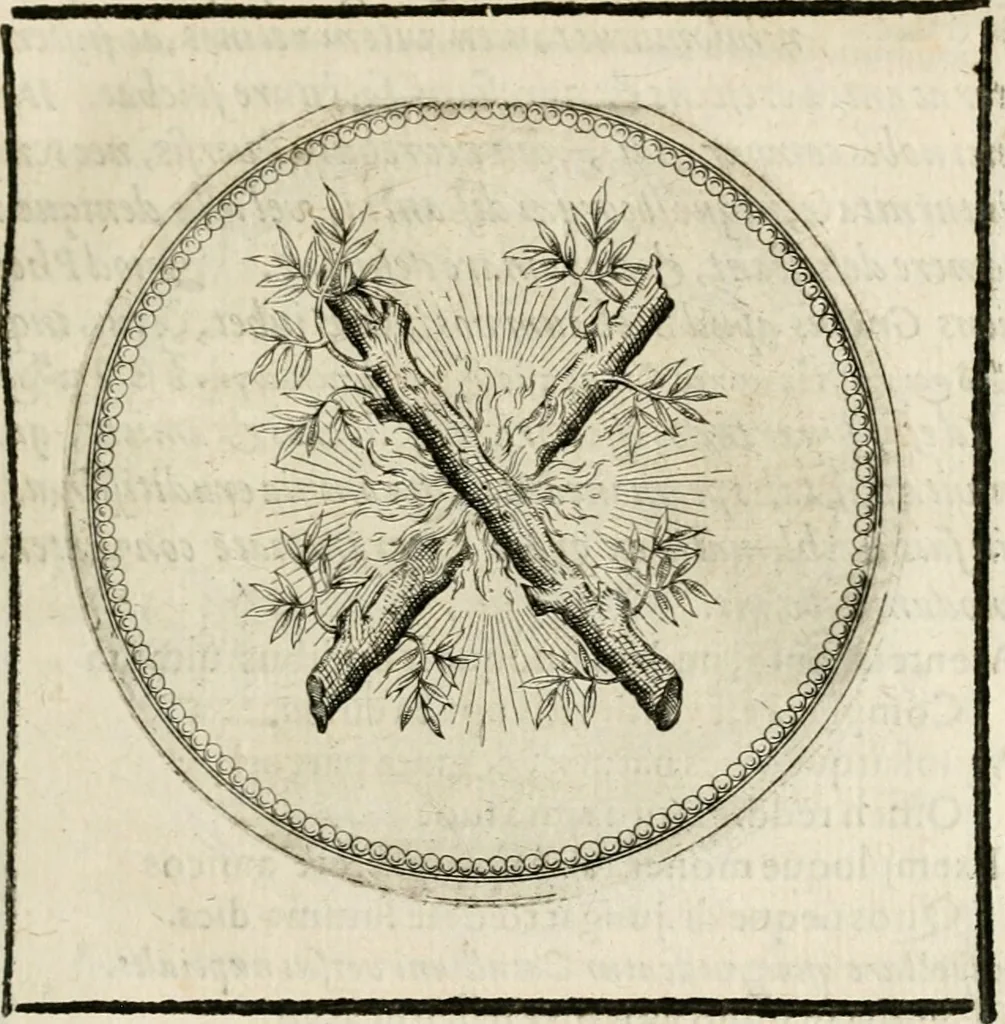 An illustration from Symboloru[m] & emblematum ex re herbaria desumtorum centuria vna[-quarta] collecta, 1654, leaf 72