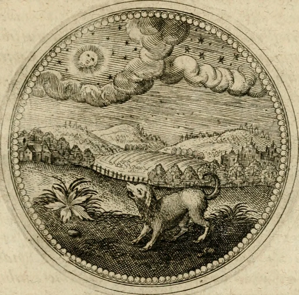 An illustration from Symboloru[m] & emblematum ex re herbaria desumtorum centuria vna[-quarta] collecta, 1654, leaf 748