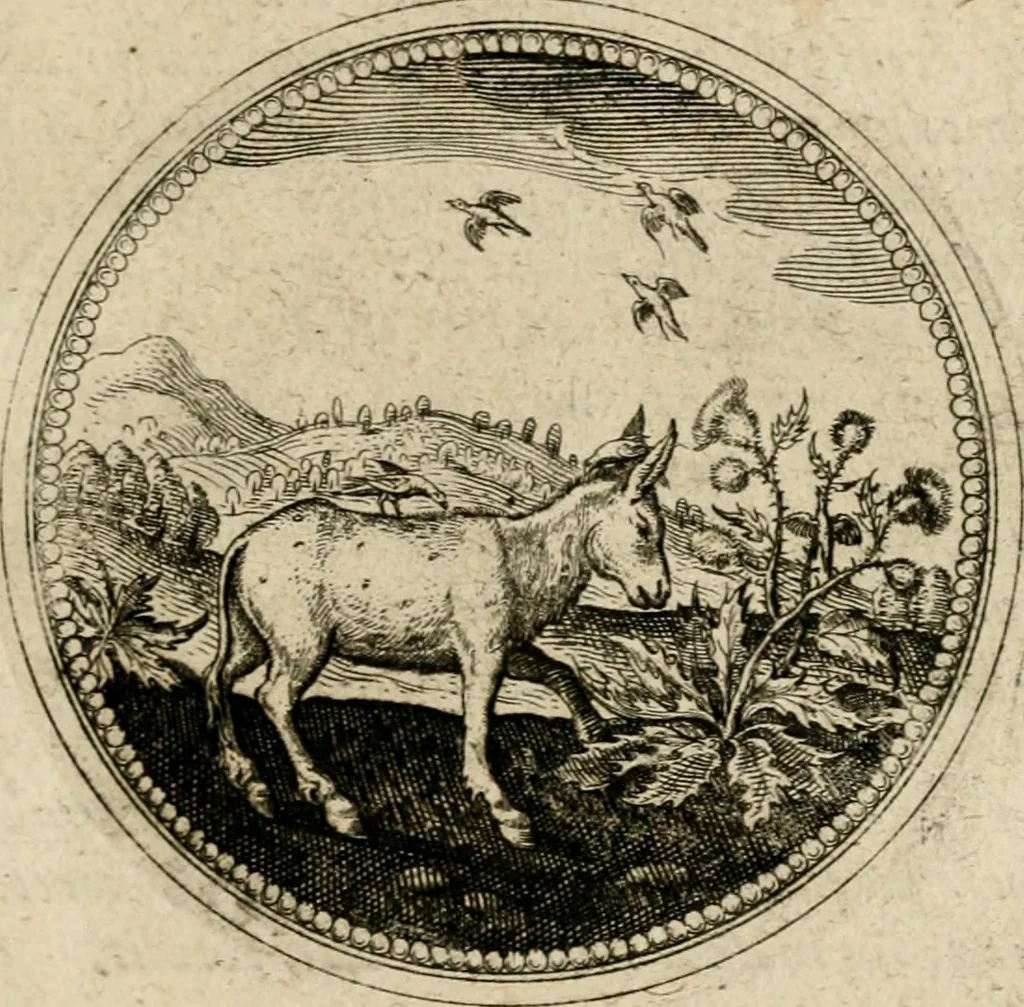 An illustration from Symboloru[m] & emblematum ex re herbaria desumtorum centuria vna[-quarta] collecta, 1654, leaf 776