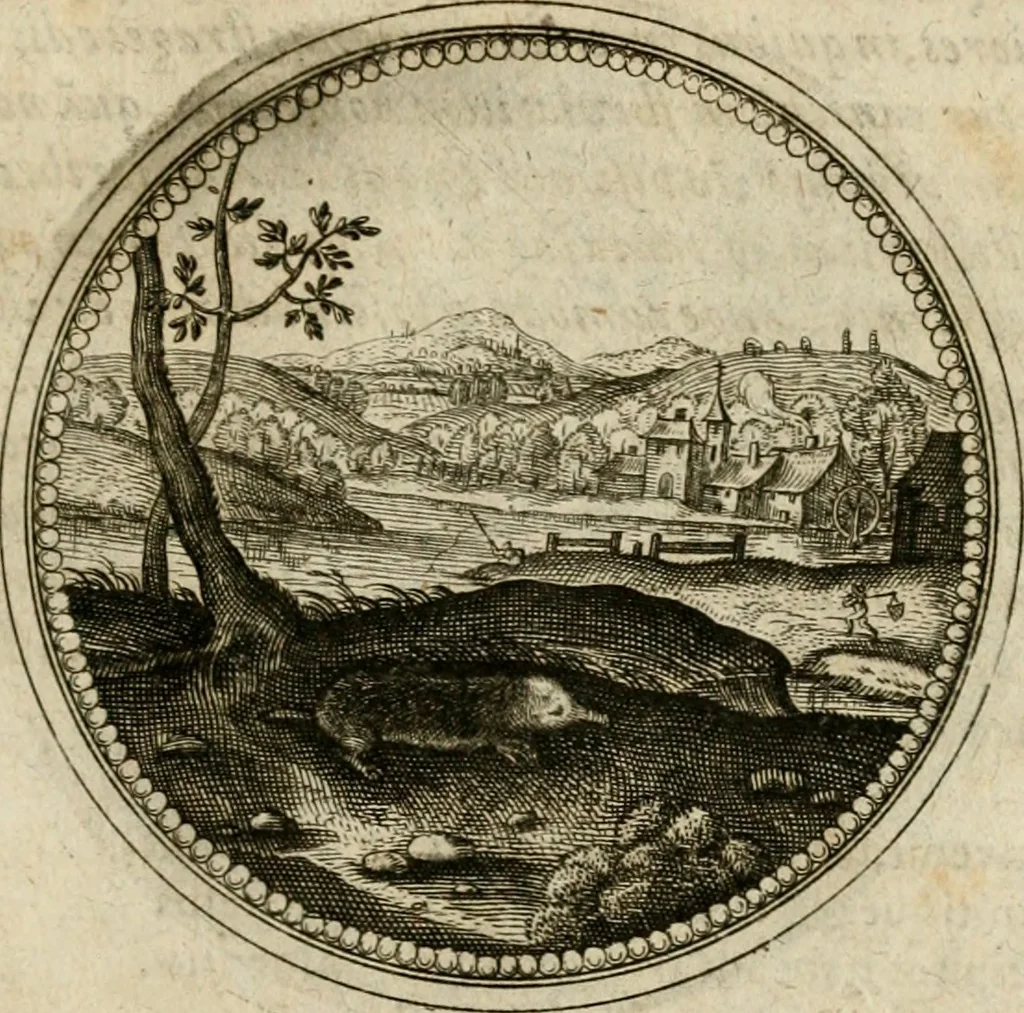 An illustration from Symboloru[m] & emblematum ex re herbaria desumtorum centuria vna[-quarta] collecta, 1654, leaf 814
