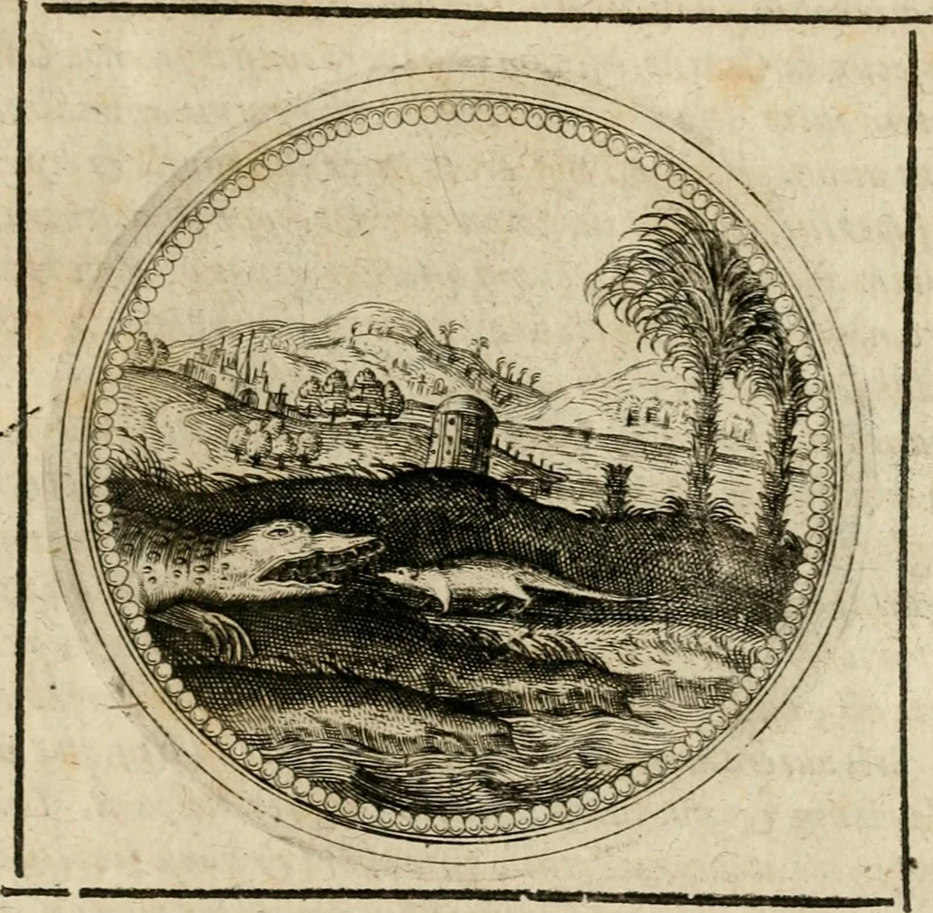 An illustration from Symboloru[m] & emblematum ex re herbaria desumtorum centuria vna[-quarta] collecta, 1654, leaf 824