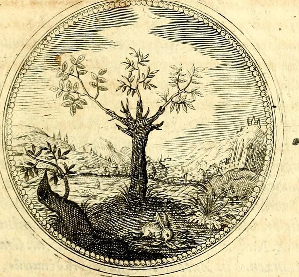 An illustration from Symbolorum et emblematum ... centuria una [-quatuor], 1654, leaf 14
