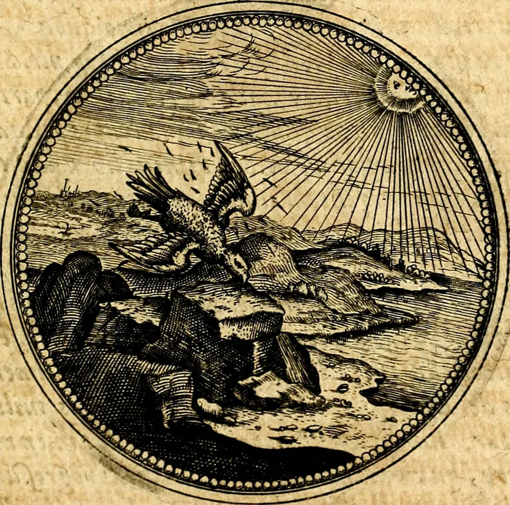 An illustration from Symbolorum et emblematum ... centuria una [-quatuor], 1654, leaf 244