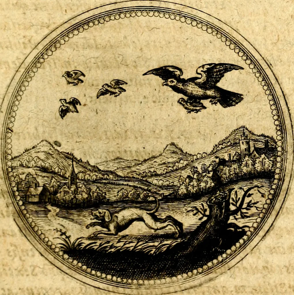 An illustration from Symbolorum et emblematum ... centuria una [-quatuor], 1654, leaf 282