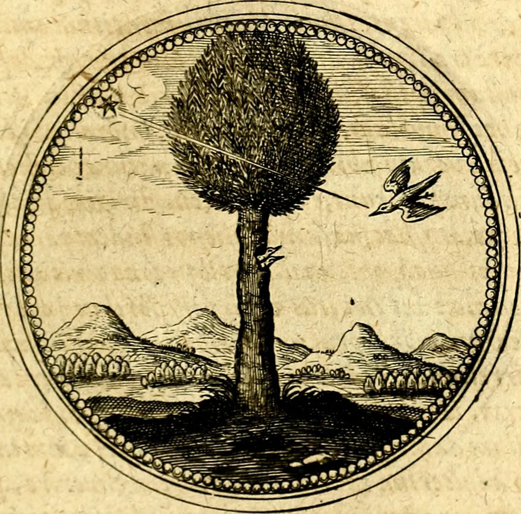 An illustration from Symbolorum et emblematum ... centuria una [-quatuor], 1654, leaf 344
