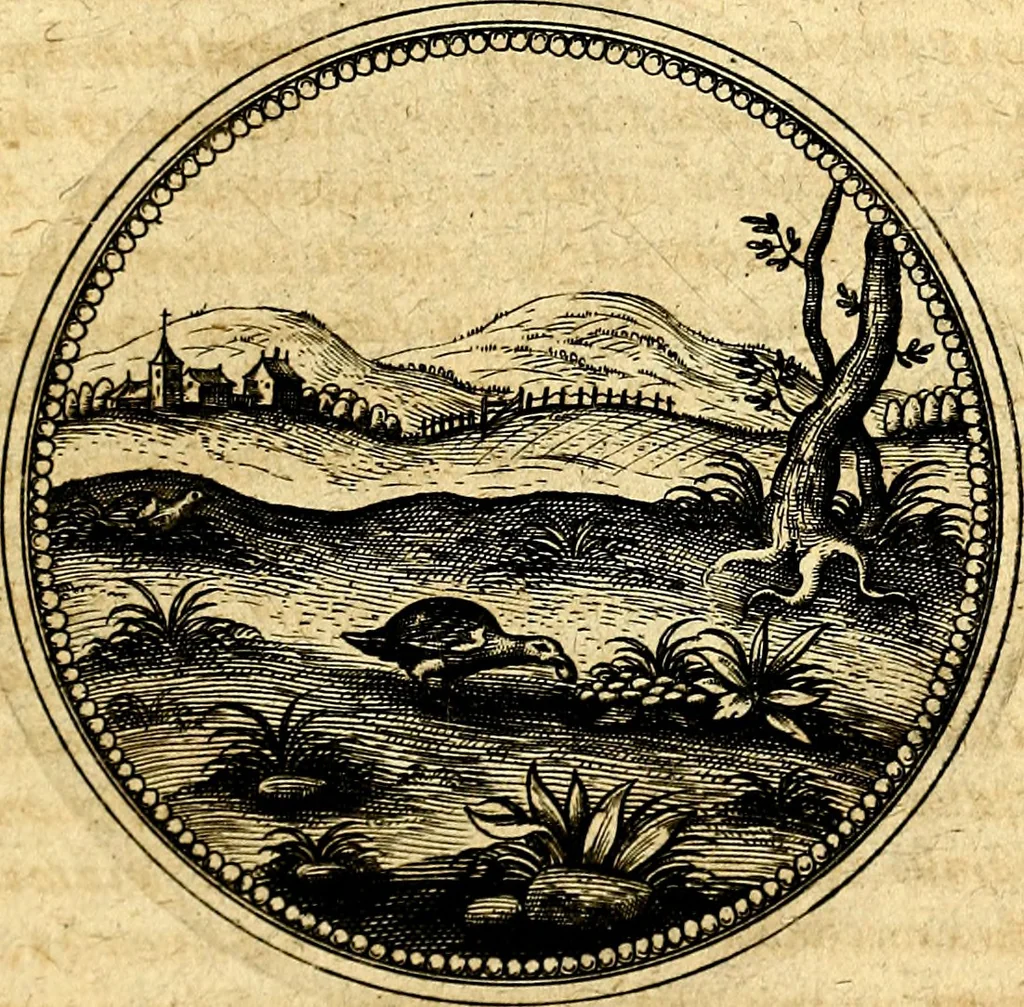 An illustration from Symbolorum et emblematum ... centuria una [-quatuor], 1654, leaf 346