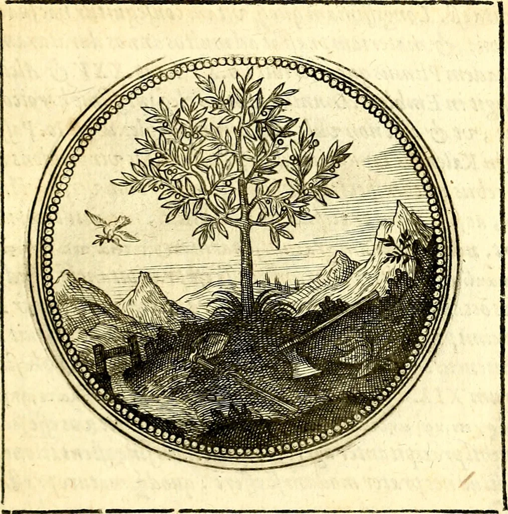 An illustration from Symbolorum et emblematum ... centuria una [-quatuor], 1654, leaf 36