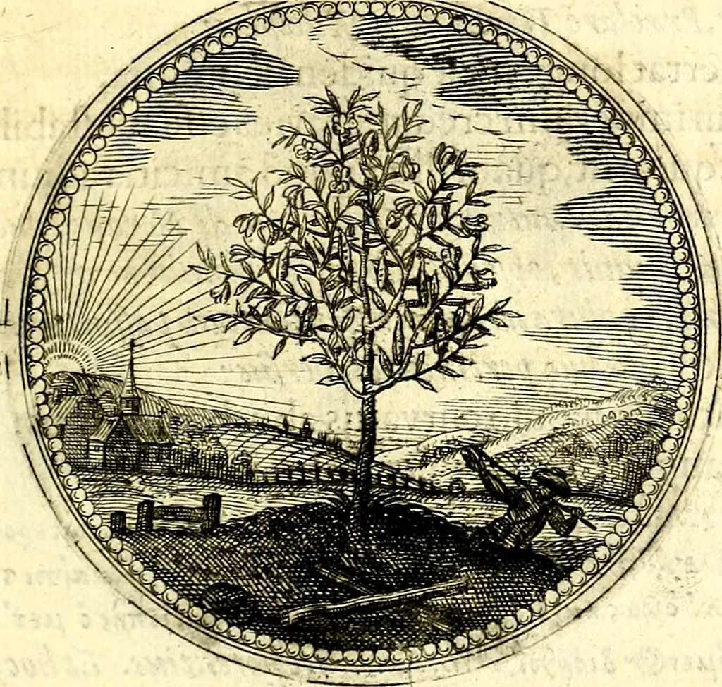 An illustration from Symbolorum et emblematum ... centuria una [-quatuor], 1654, leaf 48