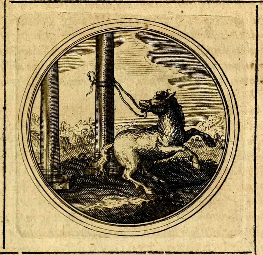 An illustration from Symbolorum et emblematum ... centuria una [-quatuor], 1654, leaf 480