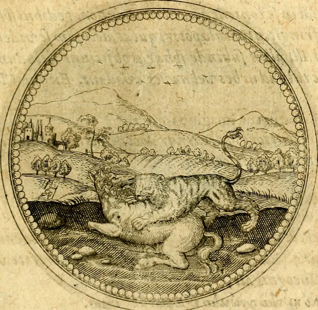 An illustration from Symbolorum et emblematum ... centuria una [-quatuor], 1654, leaf 488