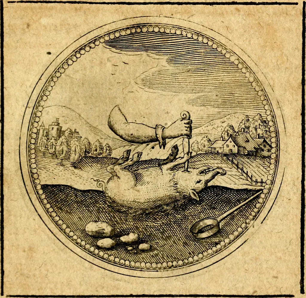 An illustration from Symbolorum et emblematum ... centuria una [-quatuor], 1654, leaf 516