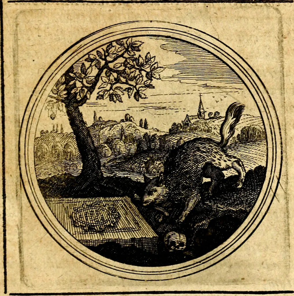 An illustration from Symbolorum et emblematum ... centuria una [-quatuor], 1654, leaf 524