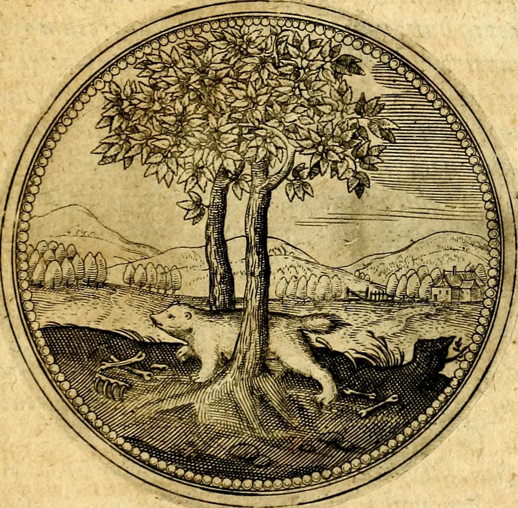An illustration from Symbolorum et emblematum ... centuria una [-quatuor], 1654, leaf 526