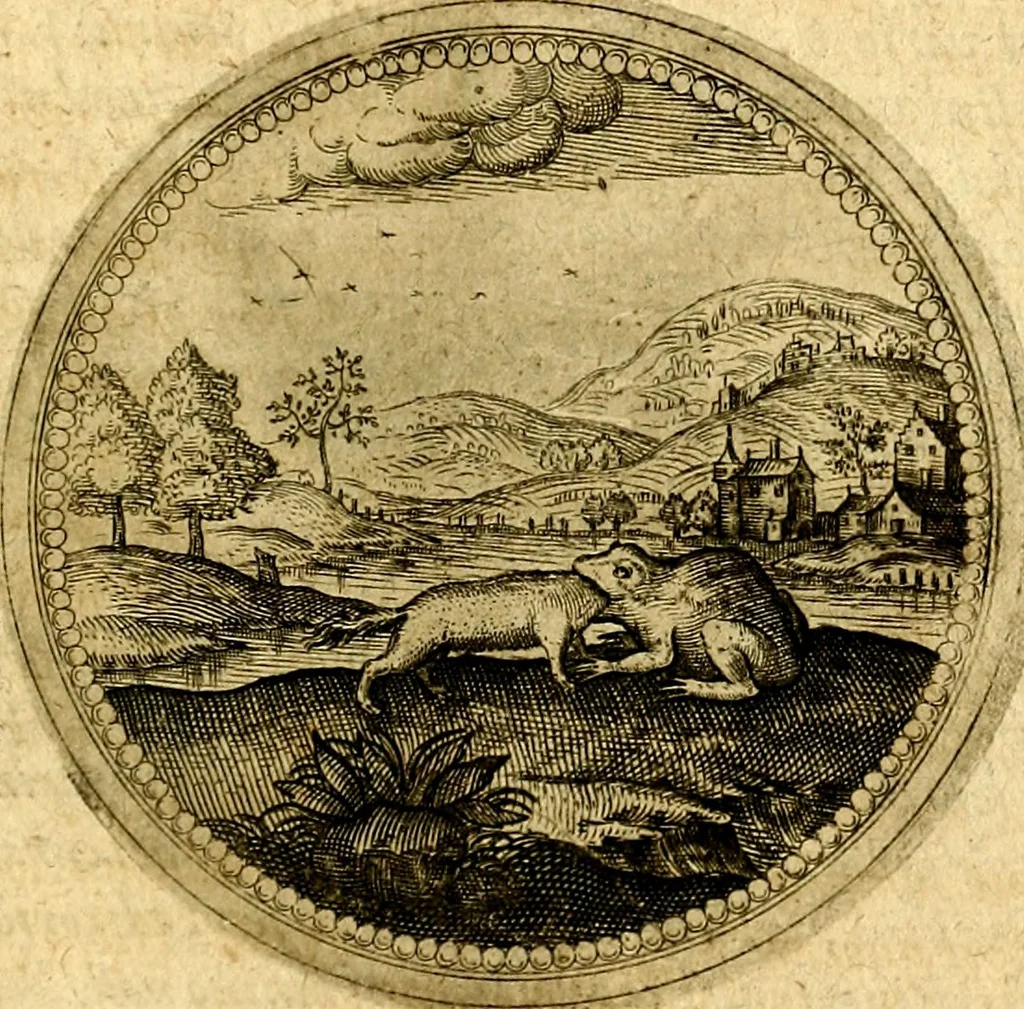 An illustration from Symbolorum et emblematum ... centuria una [-quatuor], 1654, leaf 578