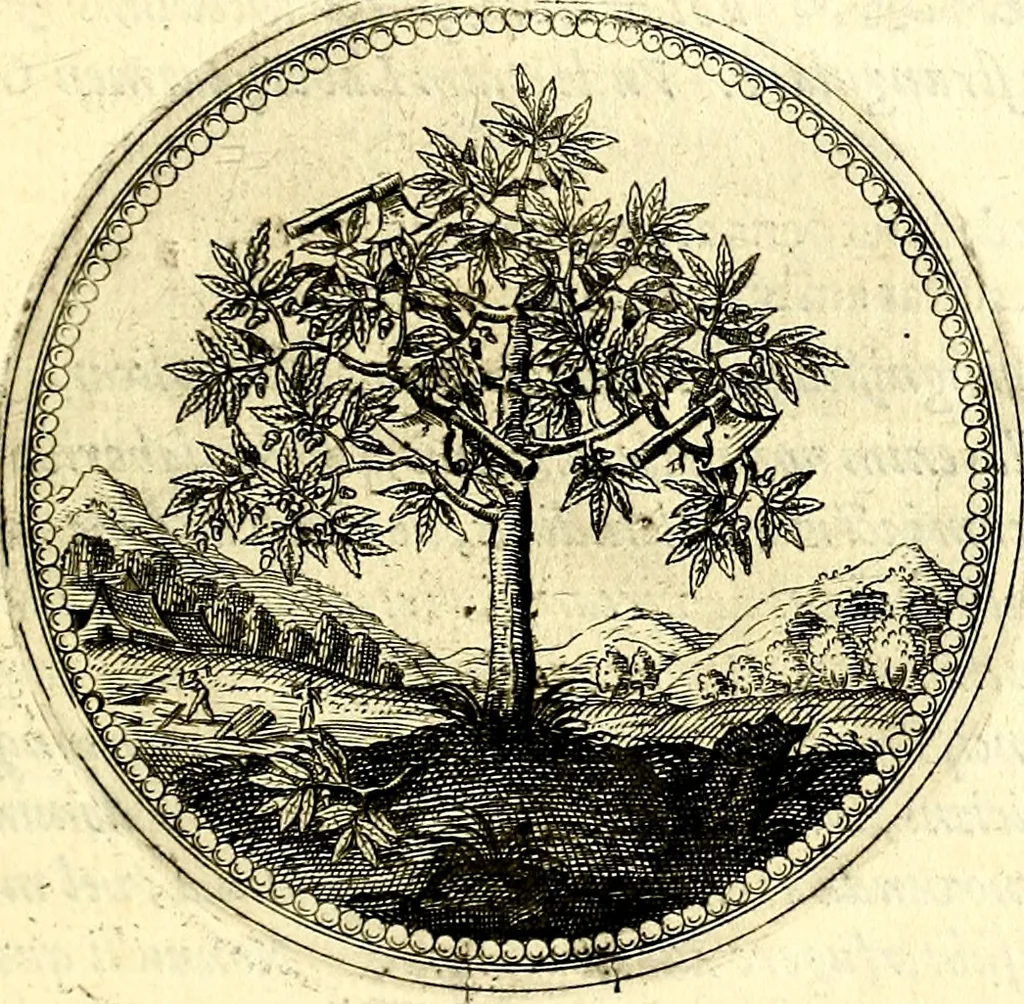 An illustration from Symbolorum et emblematum ... centuria una [-quatuor], 1654, leaf 58