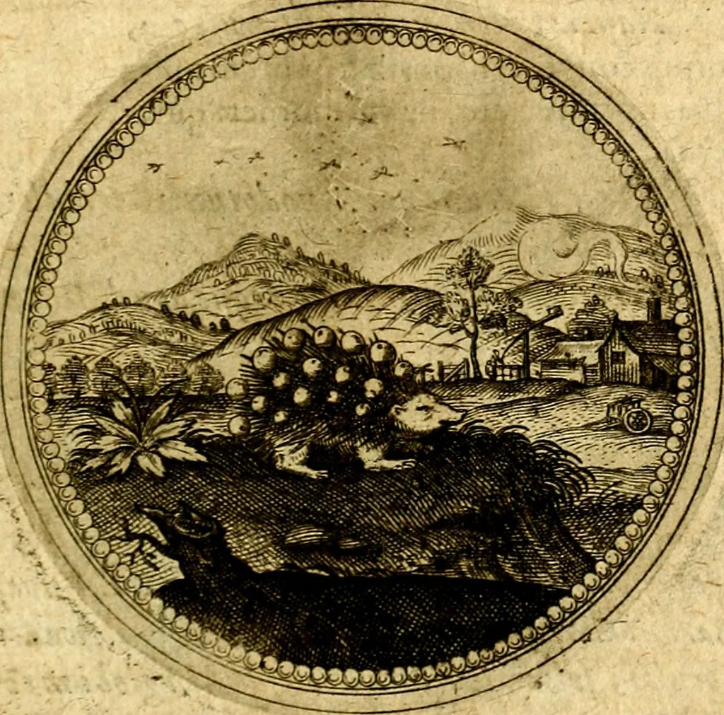 An illustration from Symbolorum et emblematum ... centuria una [-quatuor], 1654, leaf 588