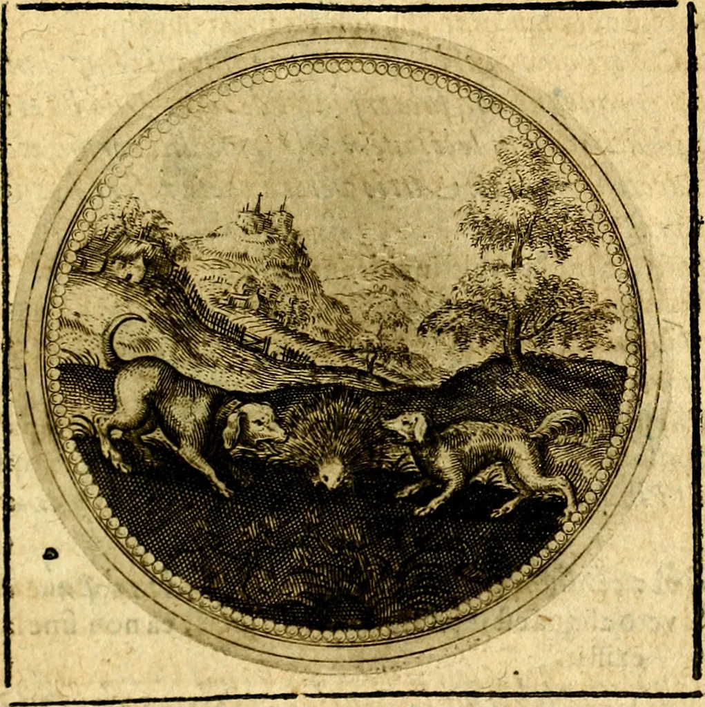 An illustration from Symbolorum et emblematum ... centuria una [-quatuor], 1654, leaf 590