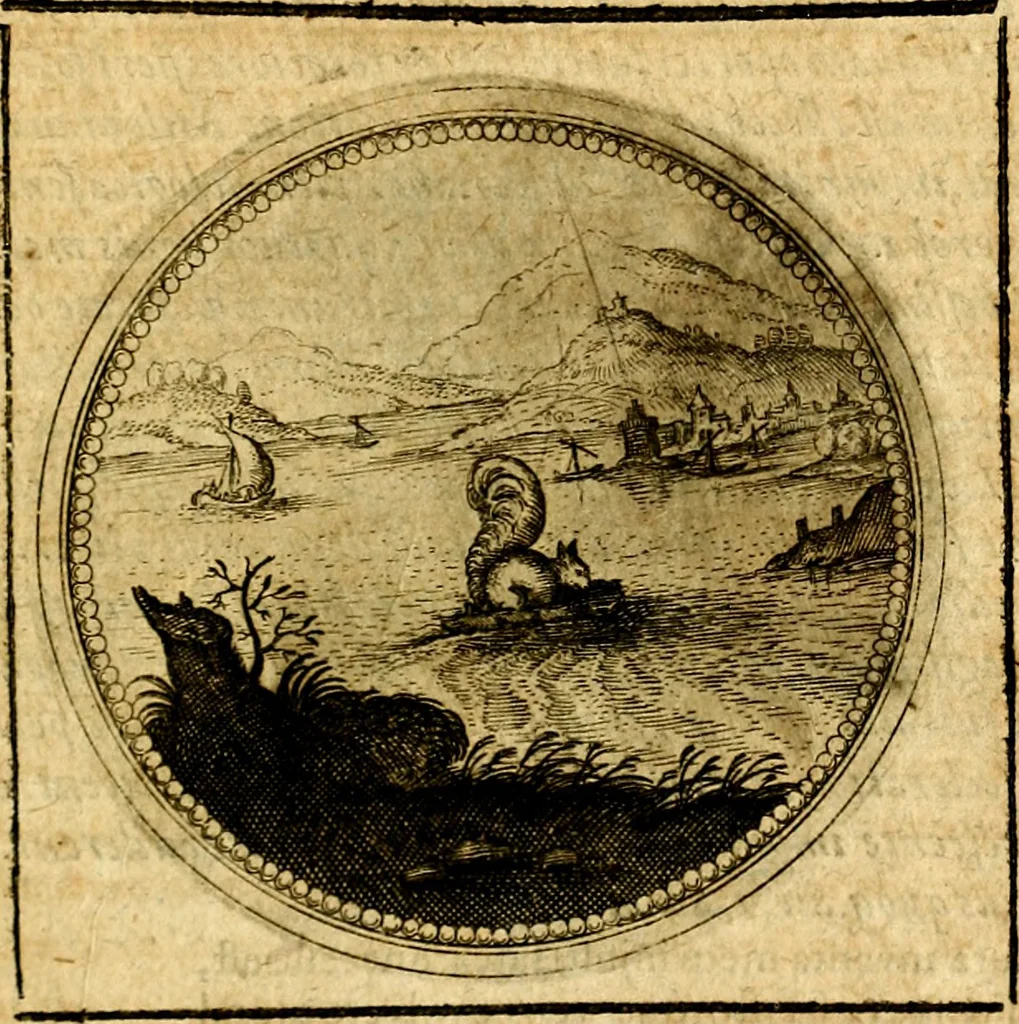 An illustration from Symbolorum et emblematum ... centuria una [-quatuor], 1654, leaf 594