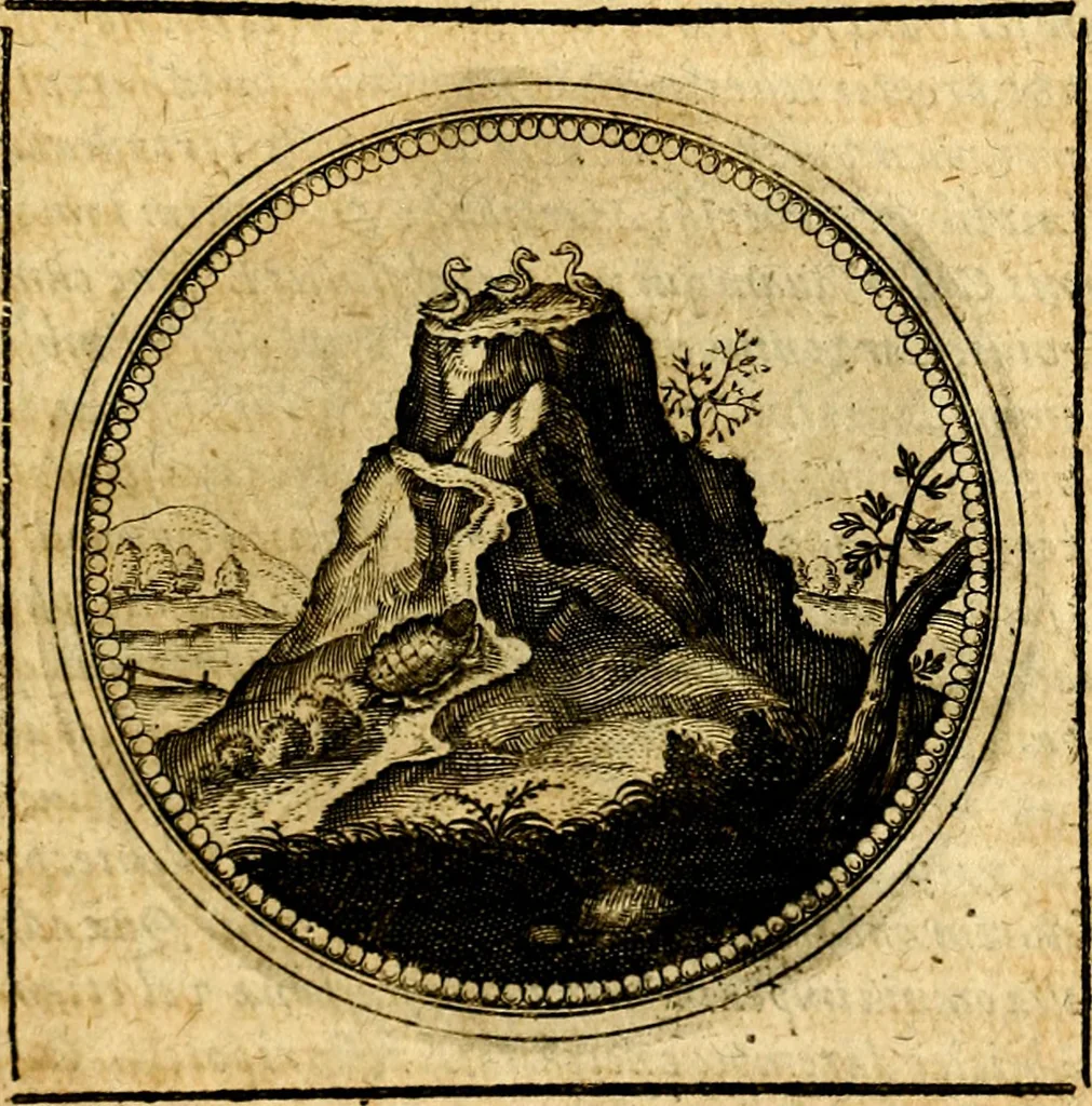 An illustration from Symbolorum et emblematum ... centuria una [-quatuor], 1654, leaf 602