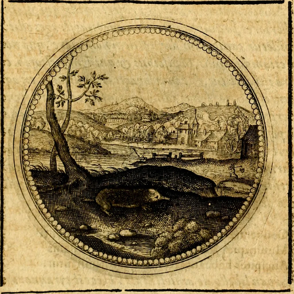 An illustration from Symbolorum et emblematum ... centuria una [-quatuor], 1654, leaf 606