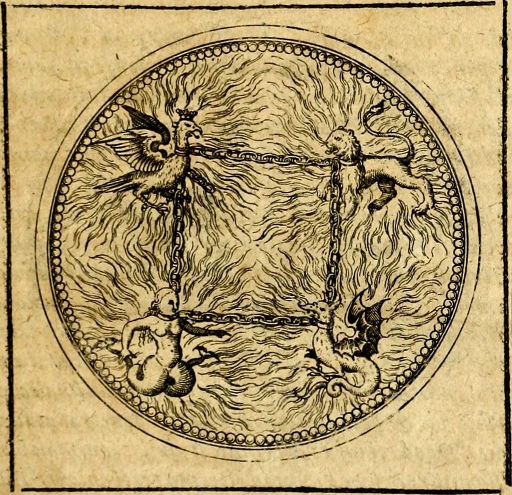 An illustration from Symbolorum et emblematum ... centuria una [-quatuor], 1654, leaf 618