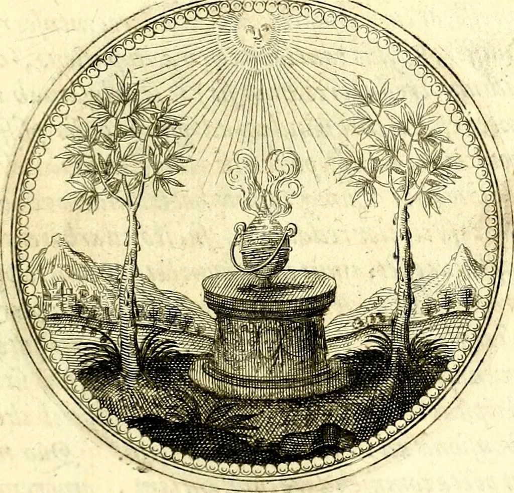 An illustration from Symbolorum et emblematum ... centuria una [-quatuor], 1654, leaf 68