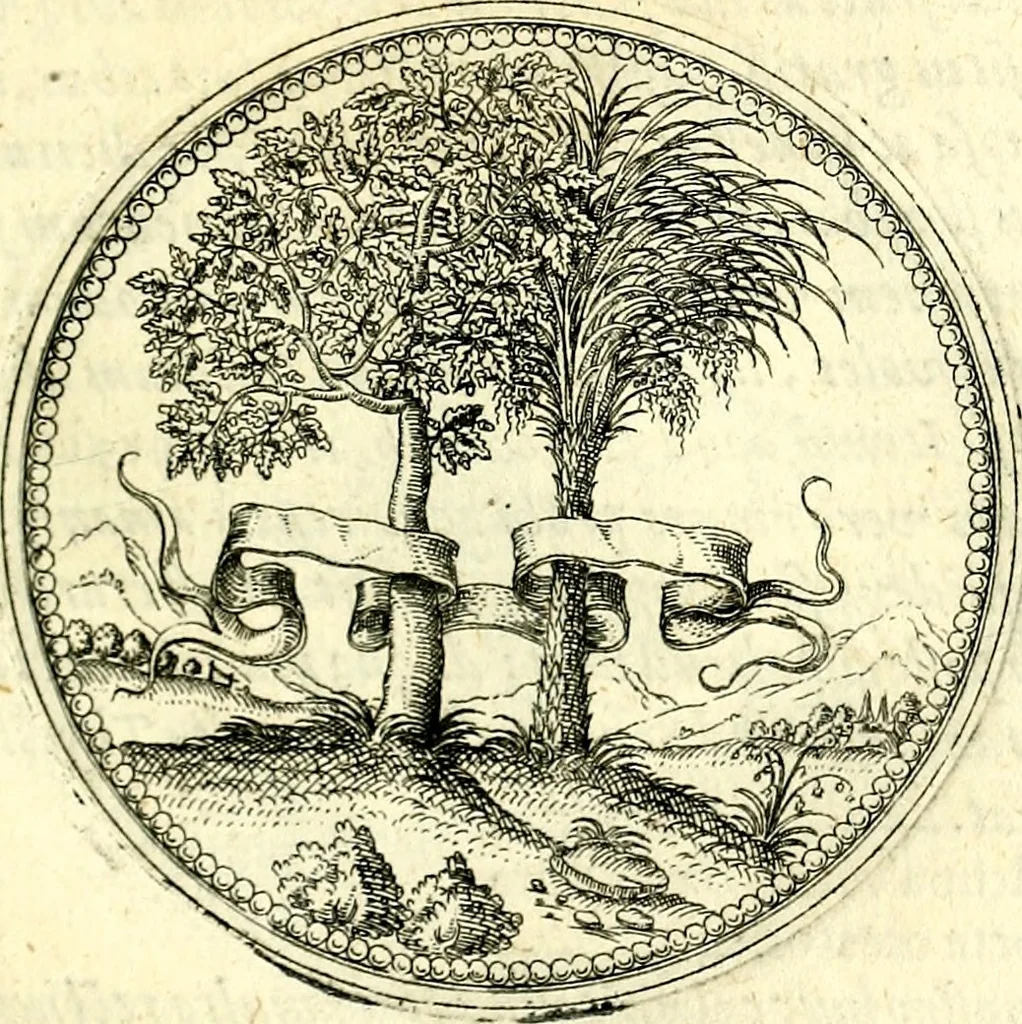 An illustration from Symbolorvm et emblematvm ex re herbaria desvmtorvm centvria vna, 1590, leaf 114