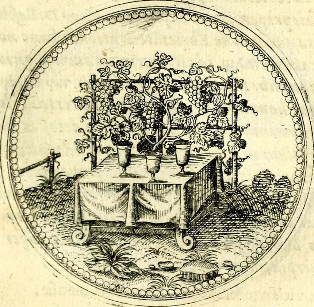 An illustration from Symbolorvm et emblematvm ex re herbaria desvmtorvm centvria vna, 1590, leaf 128