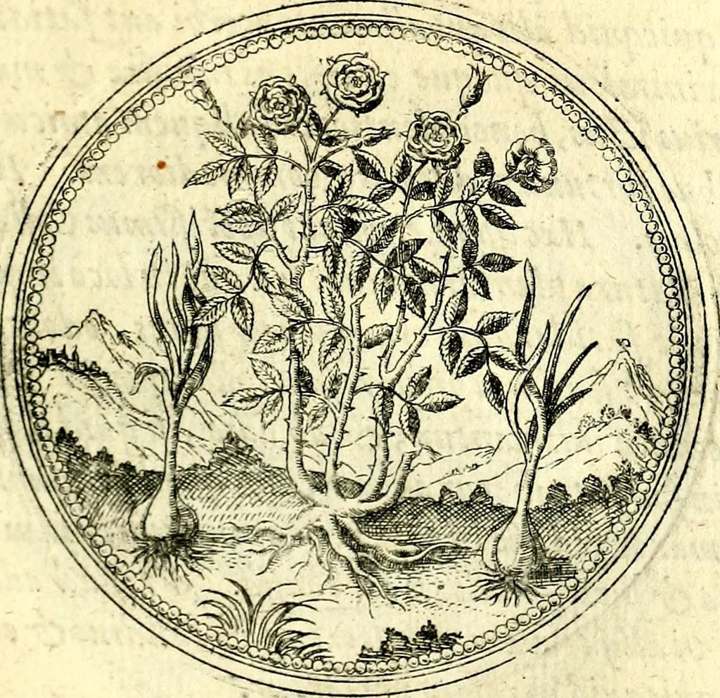 An illustration from Symbolorvm et emblematvm ex re herbaria desvmtorvm centvria vna, 1590, leaf 140