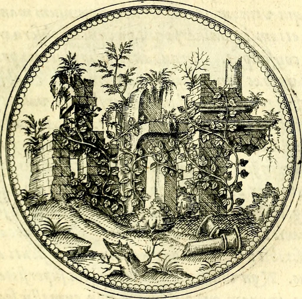 An illustration from Symbolorvm et emblematvm ex re herbaria desvmtorvm centvria vna, 1590, leaf 142