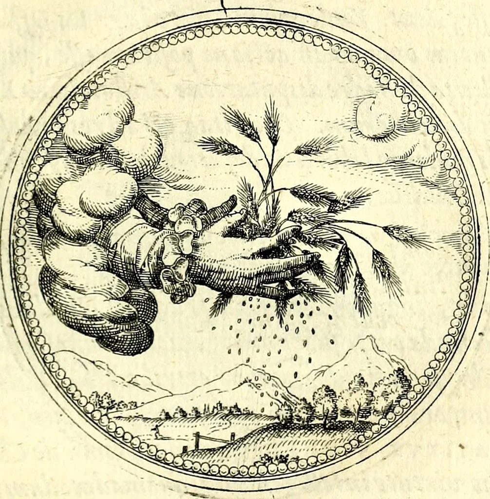 An illustration from Symbolorvm et emblematvm ex re herbaria desvmtorvm centvria vna, 1590, leaf 148