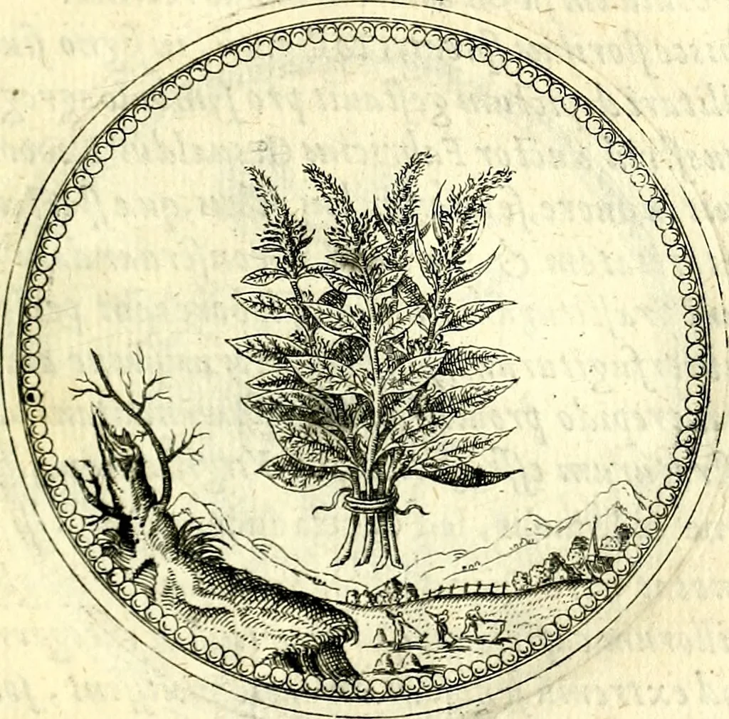 An illustration from Symbolorvm et emblematvm ex re herbaria desvmtorvm centvria vna, 1590, leaf 156
