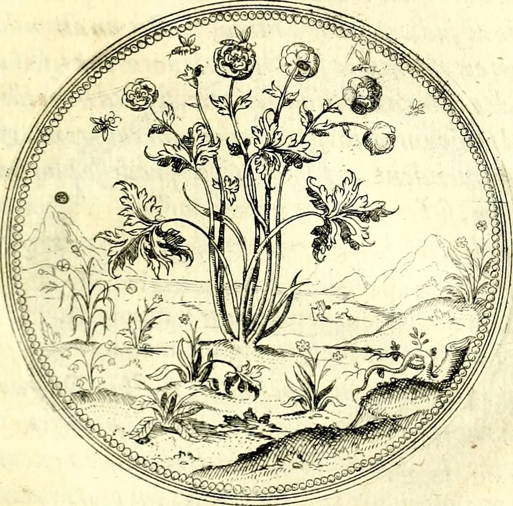 An illustration from Symbolorvm et emblematvm ex re herbaria desvmtorvm centvria vna, 1590, leaf 168