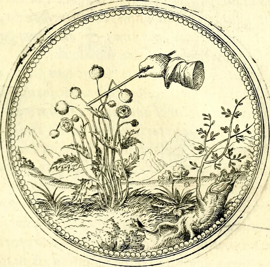 An illustration from Symbolorvm et emblematvm ex re herbaria desvmtorvm centvria vna, 1590, leaf 186