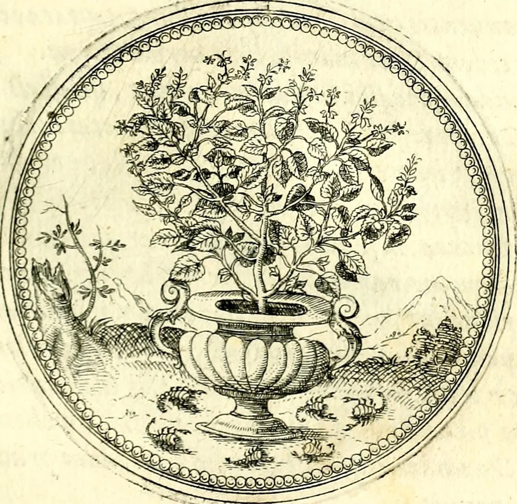 An illustration from Symbolorvm et emblematvm ex re herbaria desvmtorvm centvria vna, 1590, leaf 200