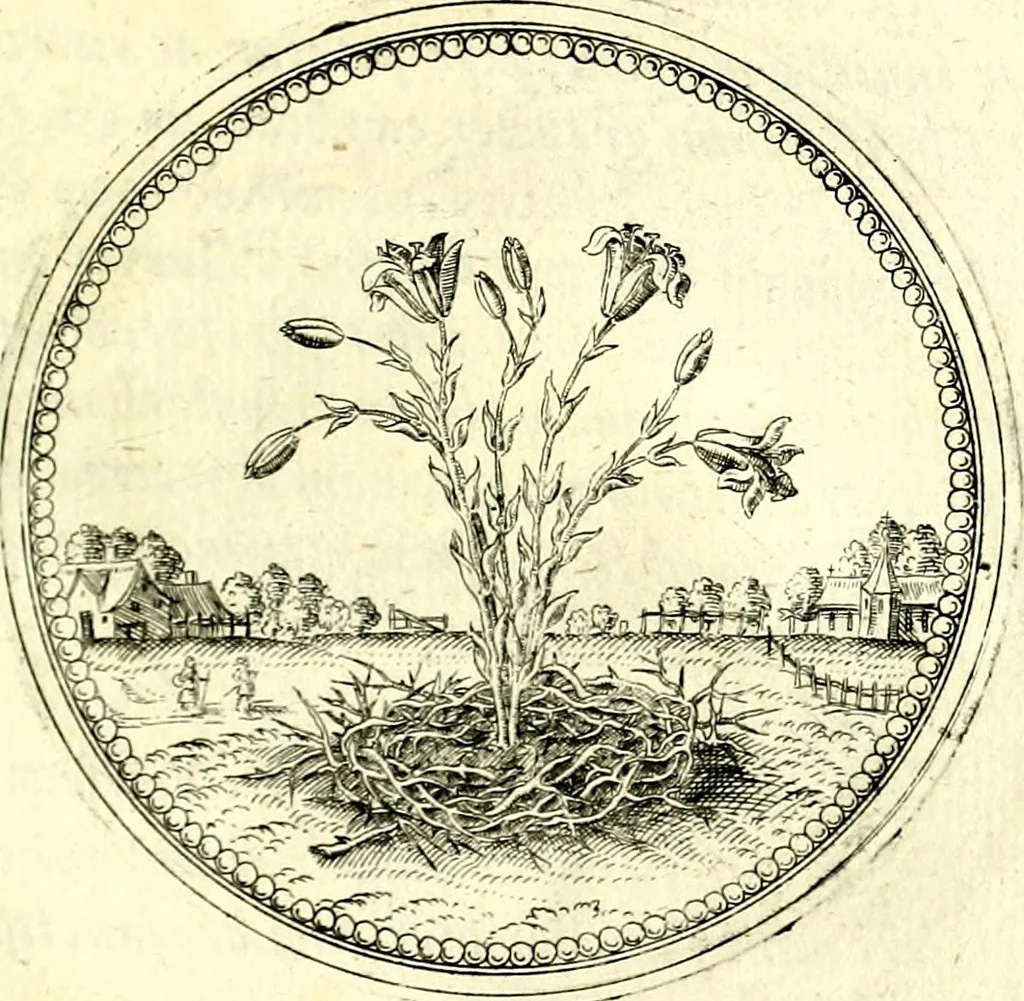 An illustration from Symbolorvm et emblematvm ex re herbaria desvmtorvm centvria vna, 1590, leaf 212